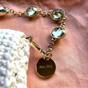 Miu Miu Fabric Shoulder Bag